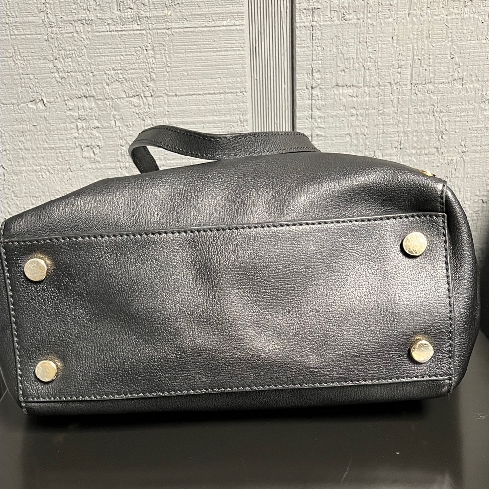 Michael Kors Black Tote with Gold Accents - Picture 5 of 8